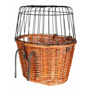 Fahrradtransportkorb mit Drahtkabine 44x48x33cm, ohne Kissen (max. 5 kg)